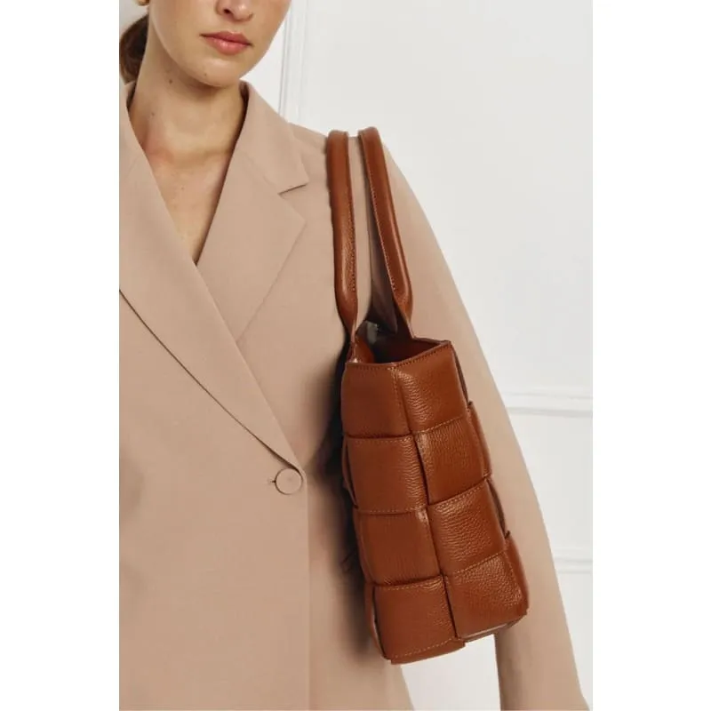 Margot XL Woven Tote | Tan