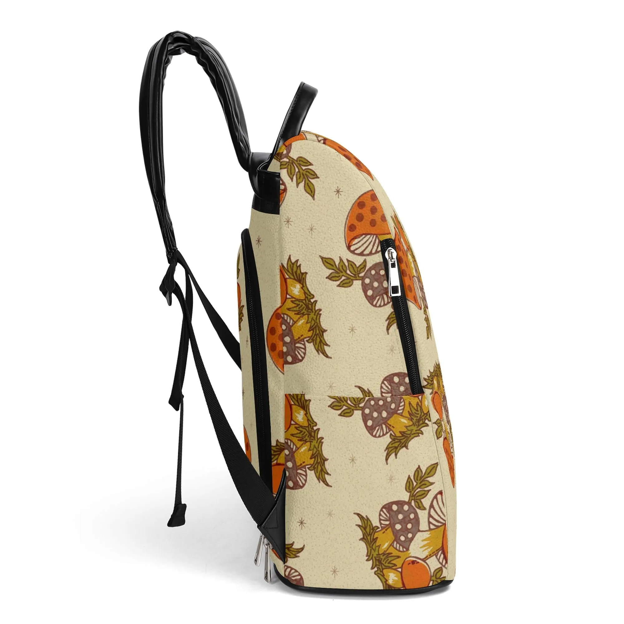 Merry Mushroom Groovy Mod 70s Travel Backpack