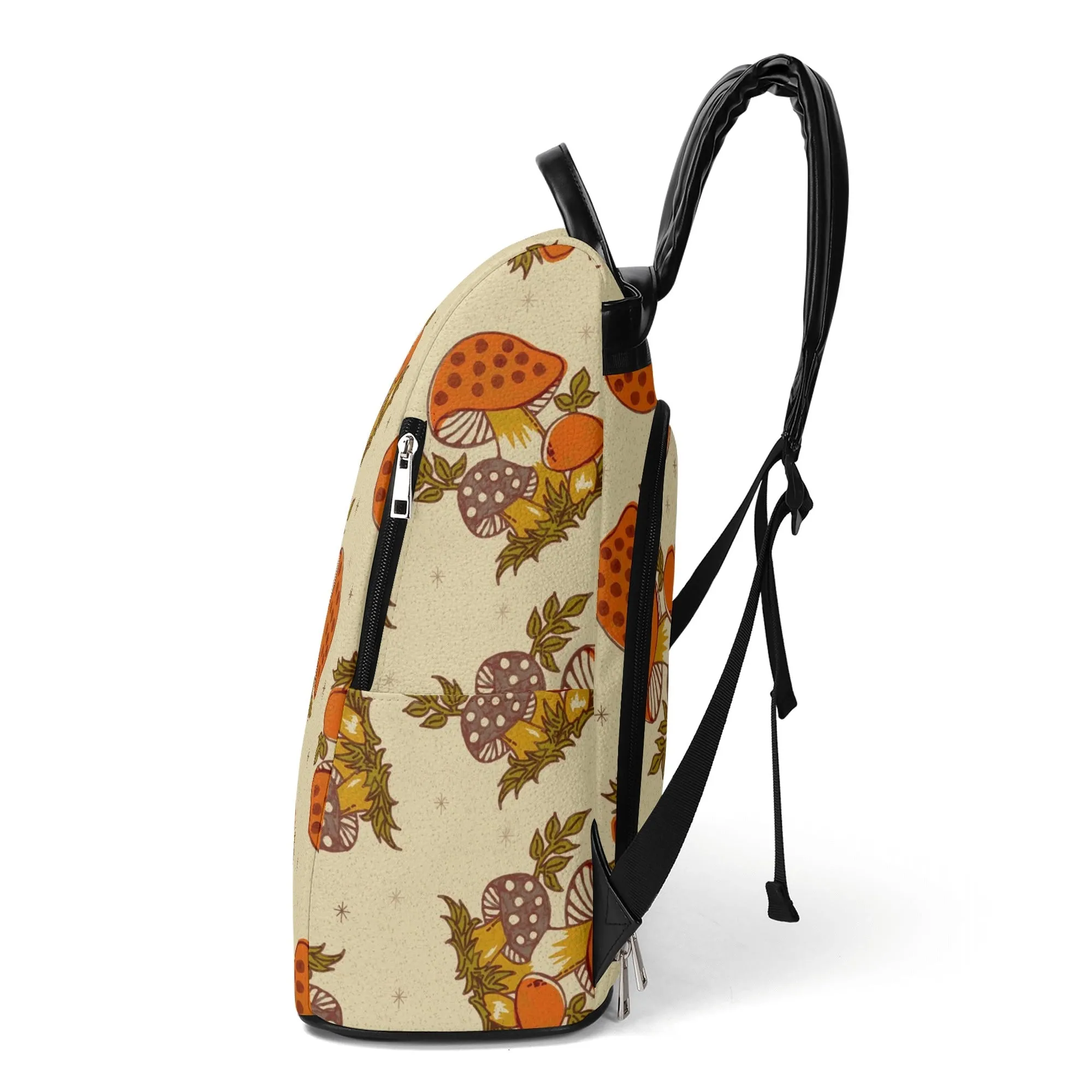 Merry Mushroom Groovy Mod 70s Travel Backpack