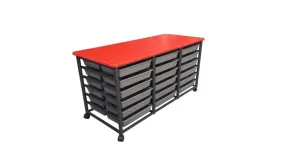 Mobile Tote Storage Metal Frame