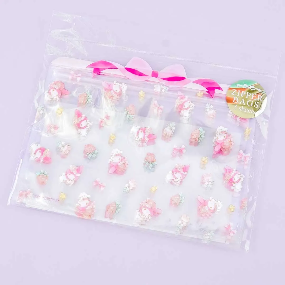 My Melody Spring Blooms Zipper Bag Set