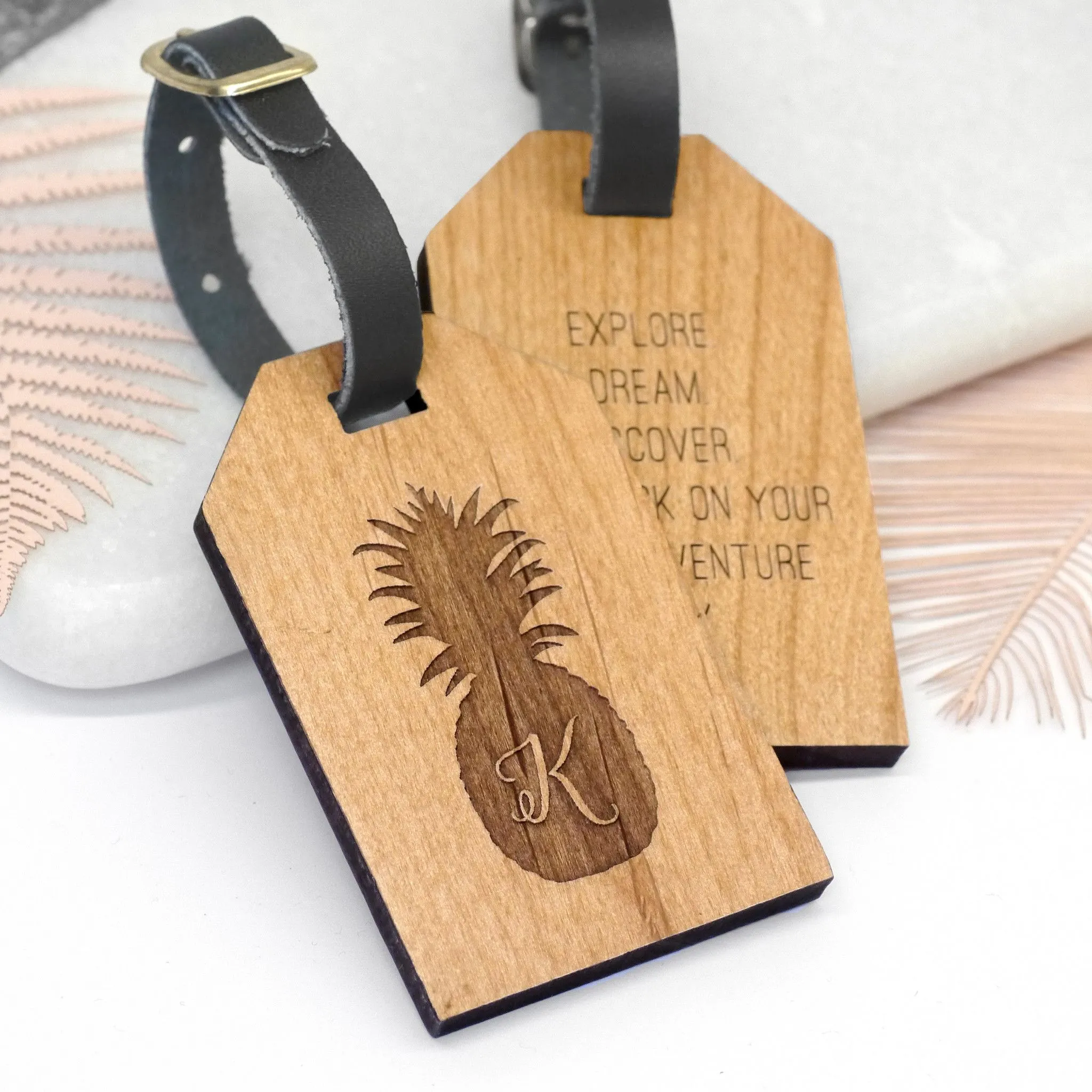 Personalised Pineapple Luggage Tag