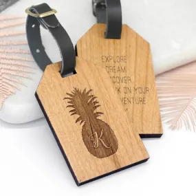 Personalised Pineapple Luggage Tag