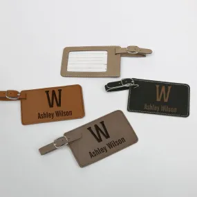 Personalized Leatherette Luggage Tag