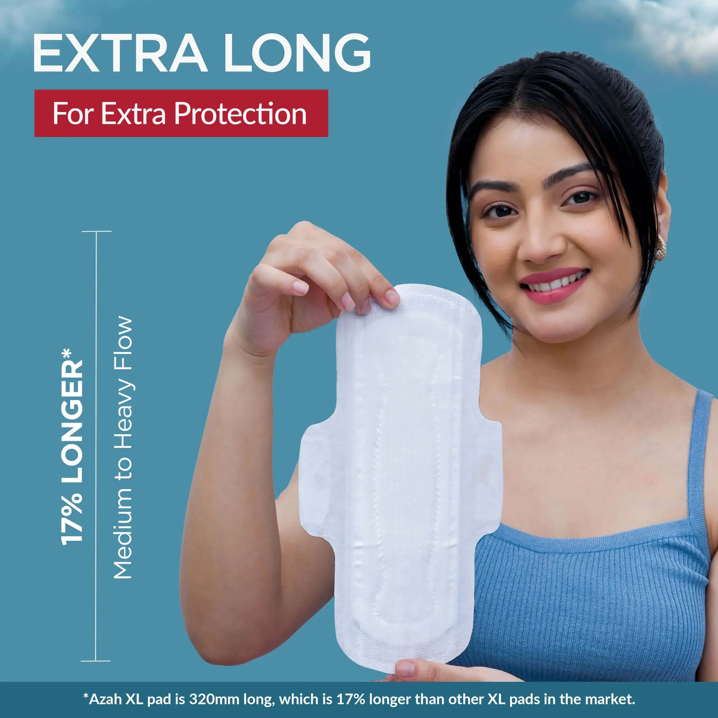 Rash-Free Sanitary Pads With Disposable Bags | Box of 15 | Super Absorbent and Cottony Soft | Regular to Heavy Flow