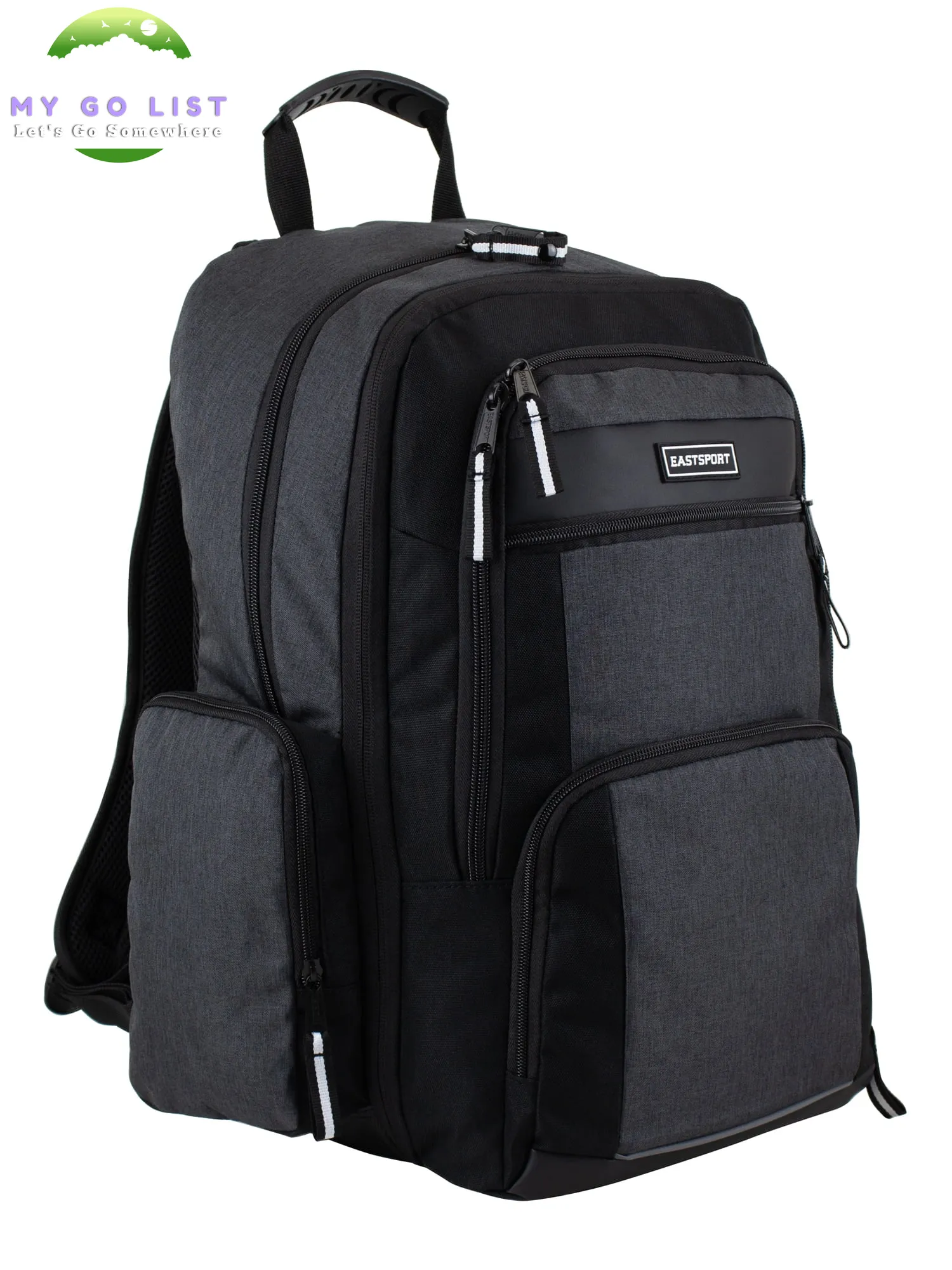 Recycled Expandable Raptor Backpack, Black Chambray