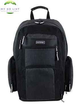 Recycled Expandable Raptor Backpack, Black Chambray