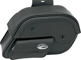Saddlemen Cruis'n Slant Face Pouch Saddlebags Black - Jumbo