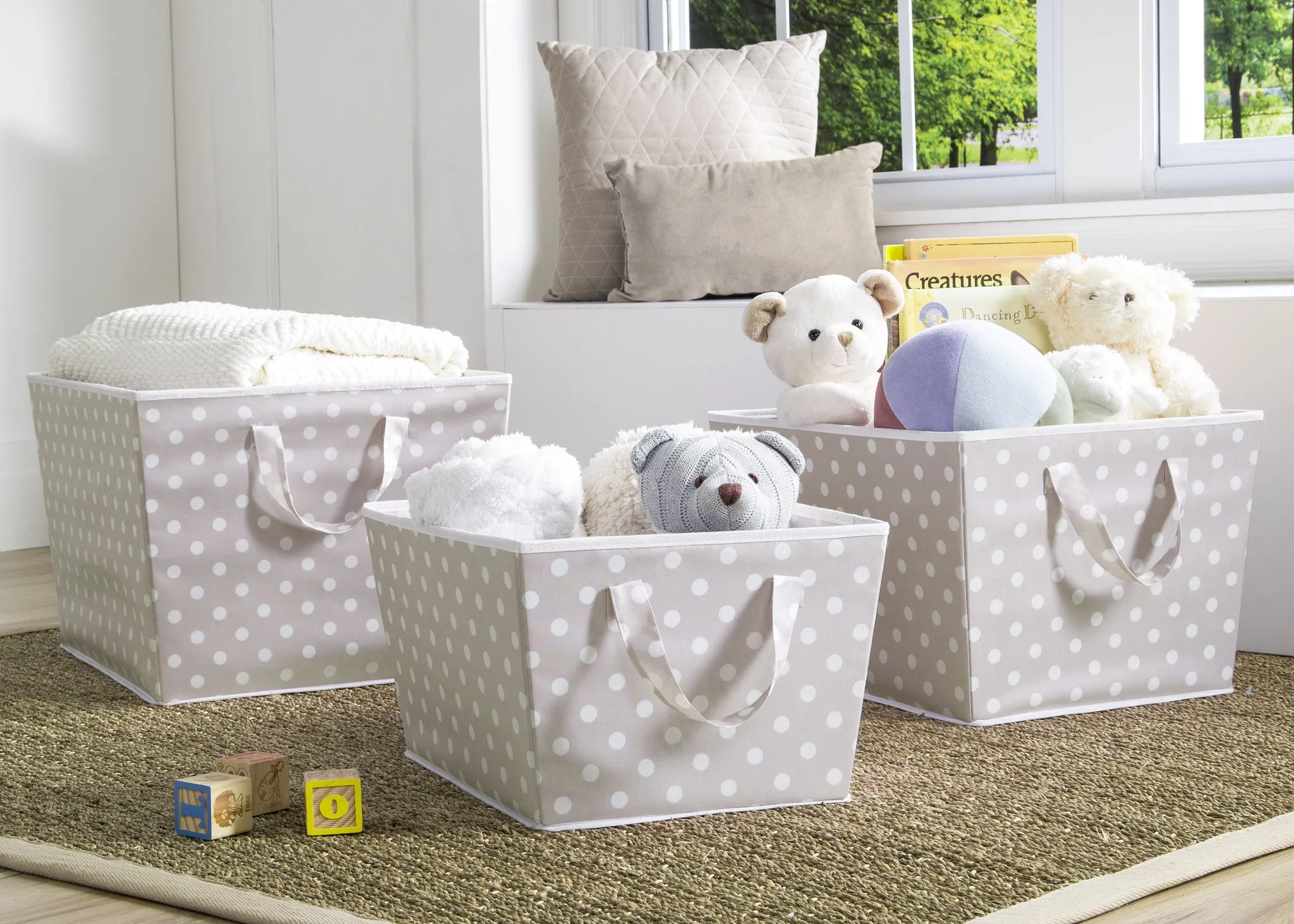 Set of Three Tapered Totes