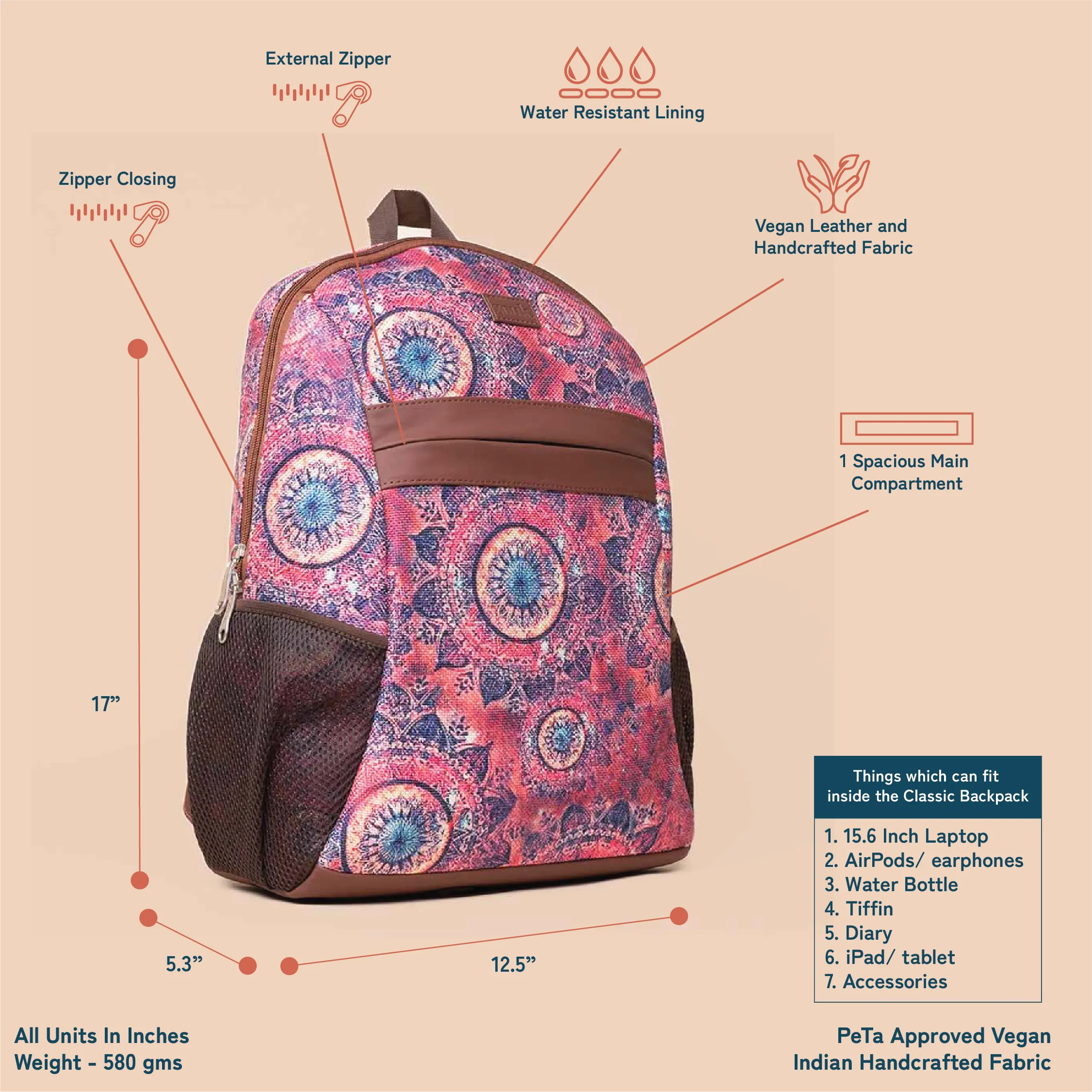 Space Chakra Classic Backpack