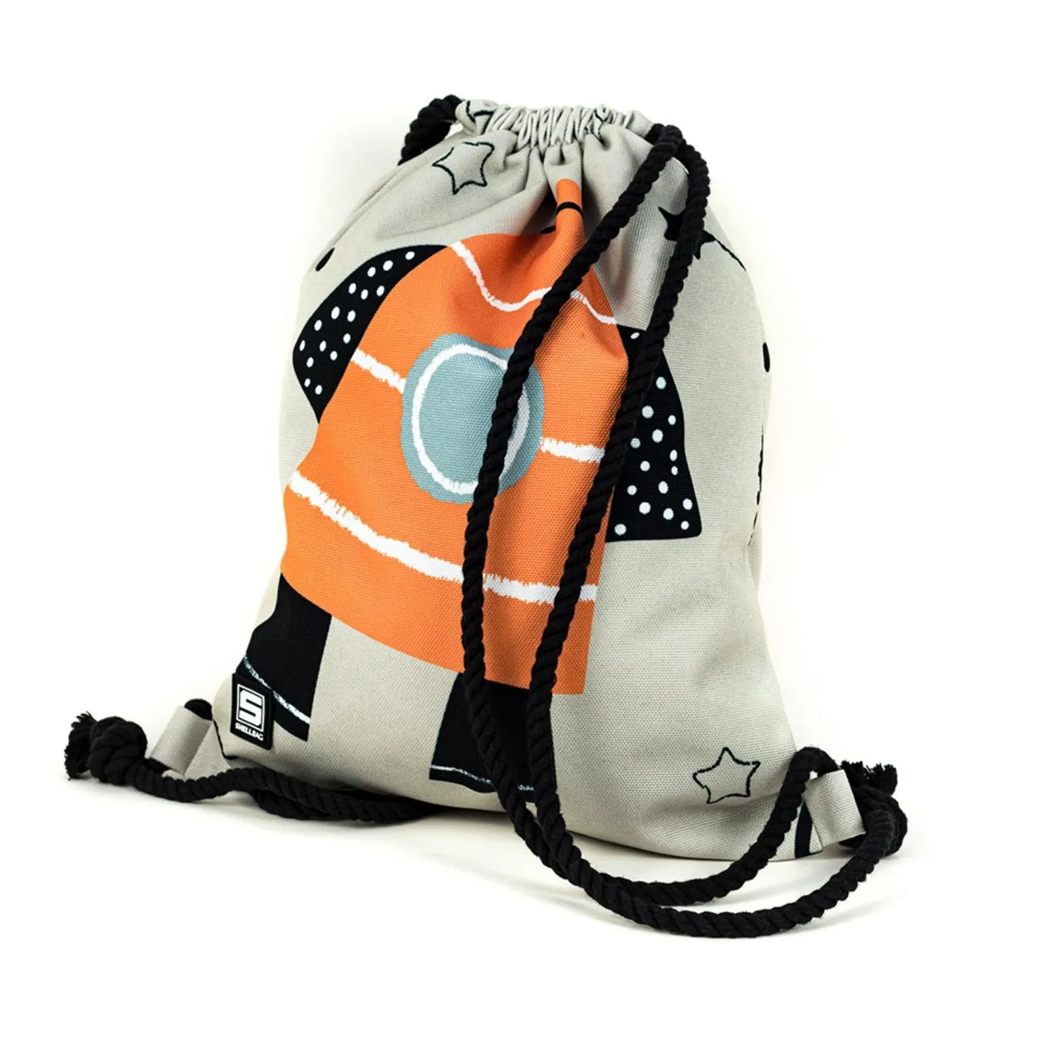 Space Rocket | Drawstring Bag | Kid’s Backpack for Creche, Nursery & School