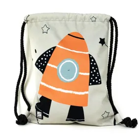 Space Rocket | Drawstring Bag | Kid’s Backpack for Creche, Nursery & School
