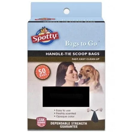 Spotty Bags to Go Handle-Tie Waste Bags 50 Pack