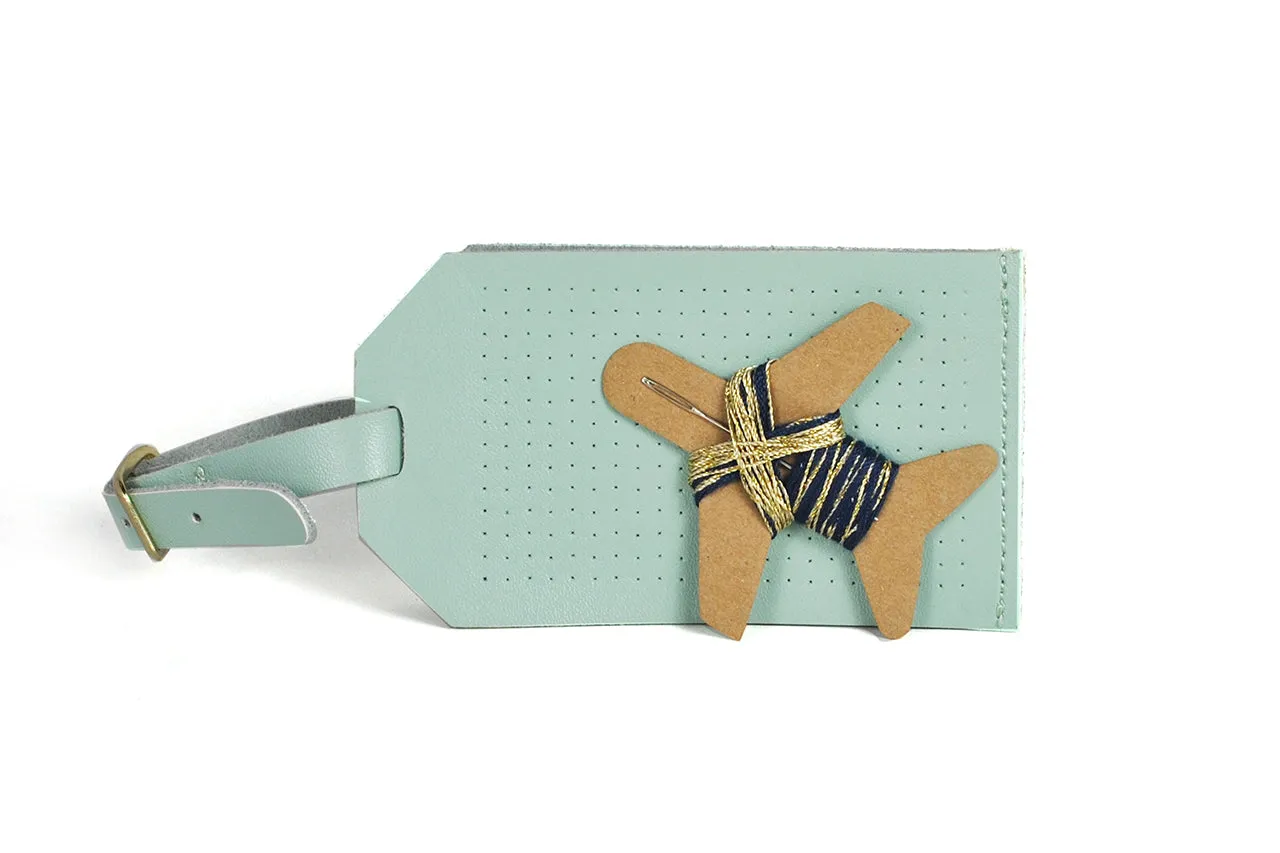 Stitch Luggage Tag - Mint