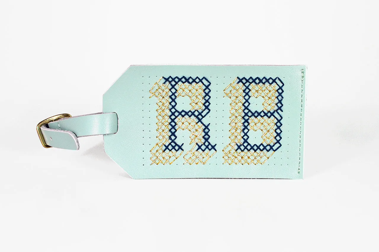 Stitch Luggage Tag - Mint