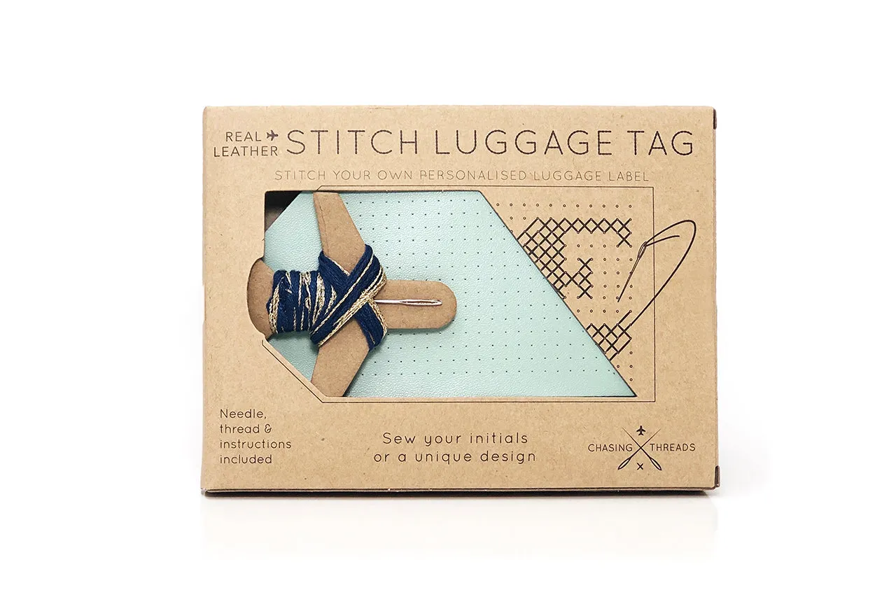 Stitch Luggage Tag - Mint
