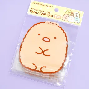 Sumikko Gurashi Die-Cut Zipper Bag Set - Tonkatsu