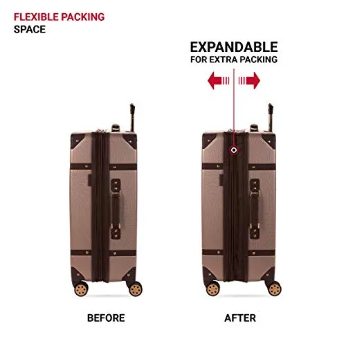 SwissGear 7739 Hardside Luggage Trunk with Spinner Wheels, Blush