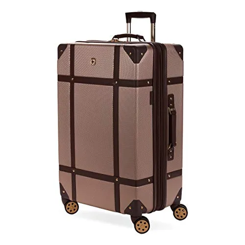 SwissGear 7739 Hardside Luggage Trunk with Spinner Wheels, Blush