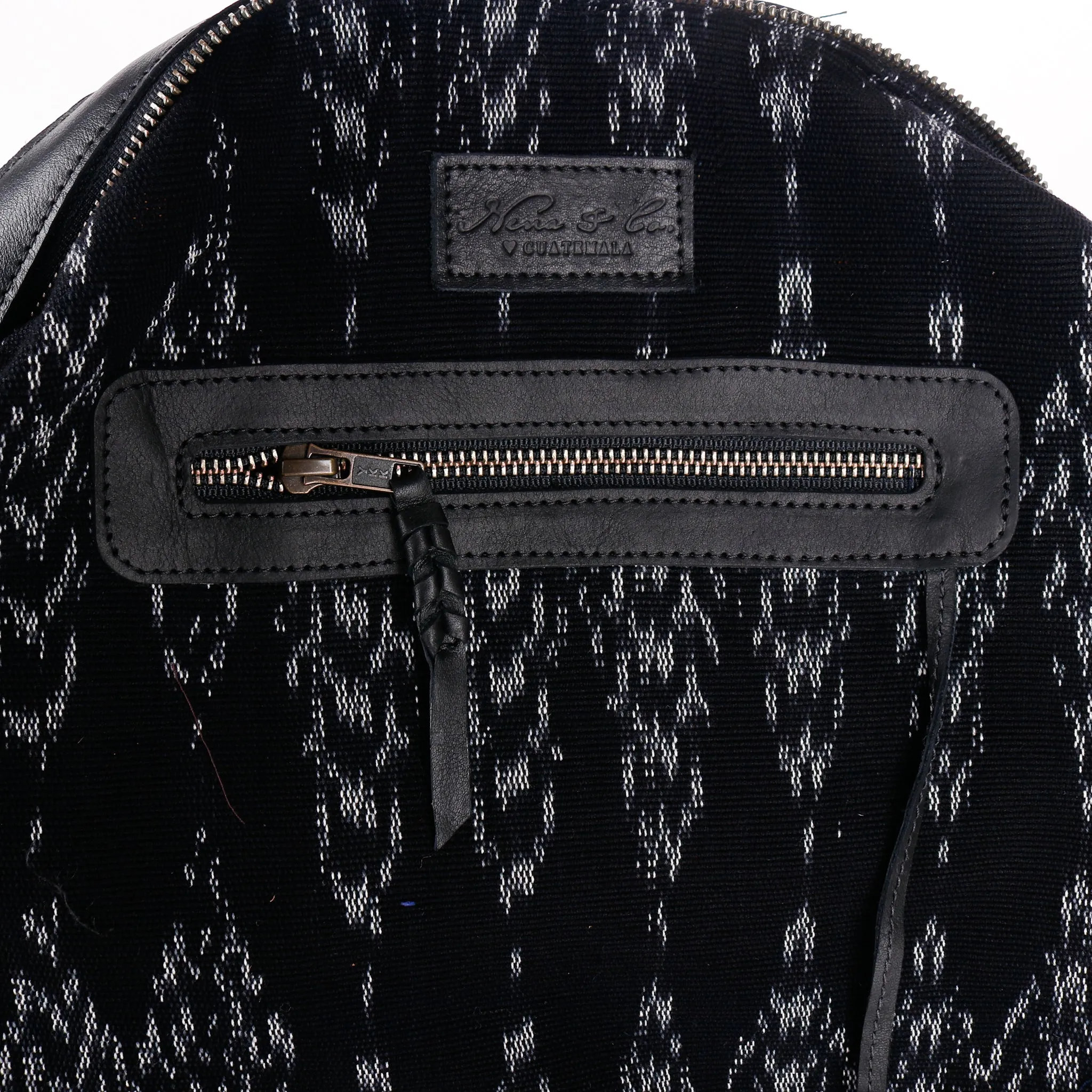 THE MEDIUM PERFECT BAG - OOAK HUIPIL - BLACK - NO. 12694