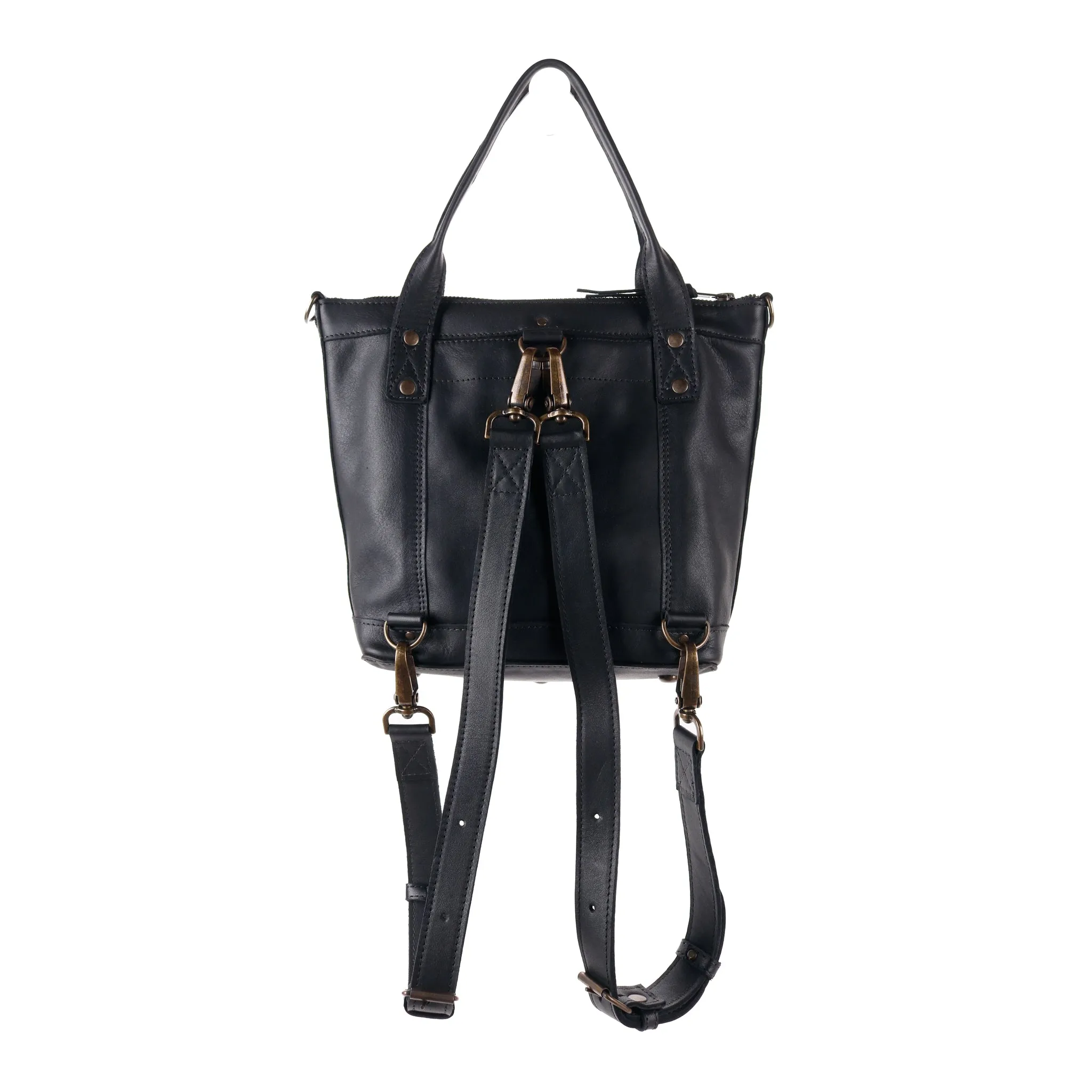 THE PERFECT BAG - POCKETLESS MINI - OOAK HUIPIL - BLACK - NO. 12479