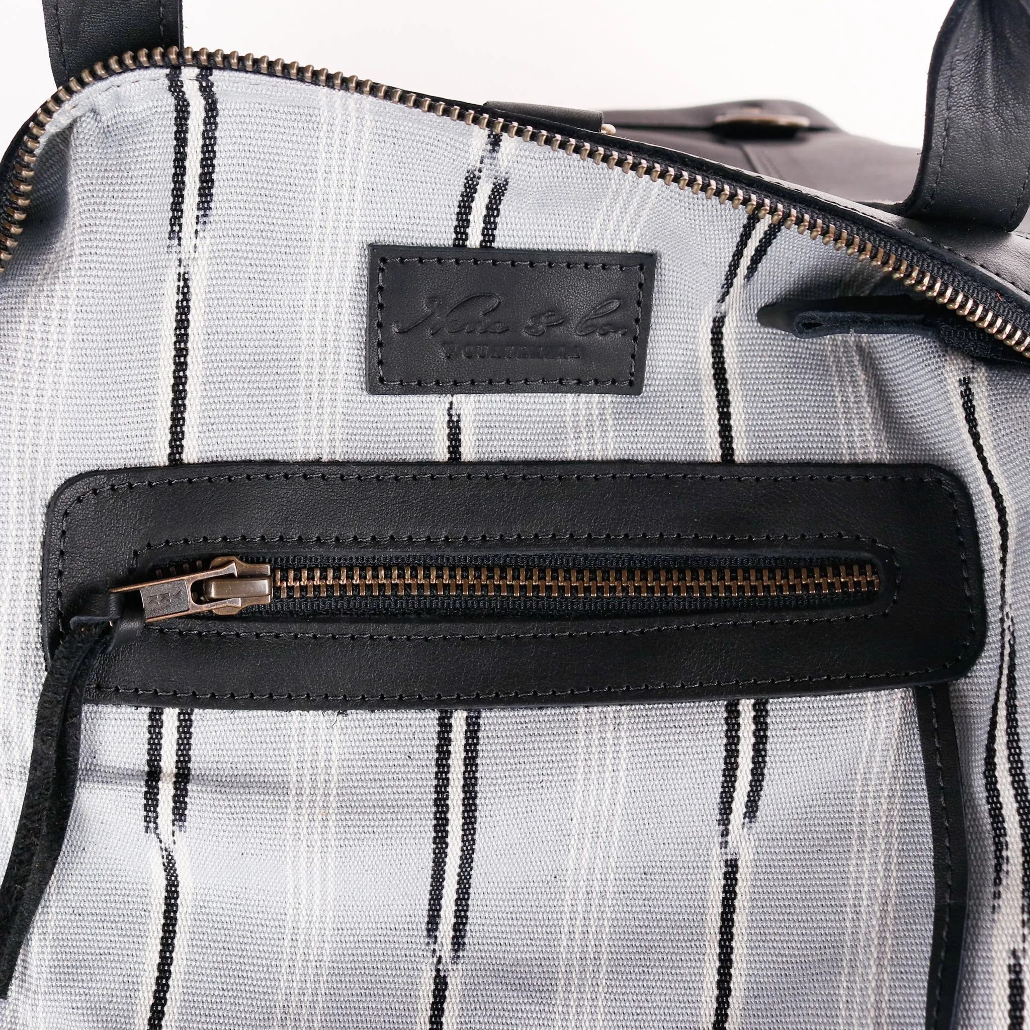 THE PERFECT BAG - POCKETLESS MINI - OOAK HUIPIL - BLACK - NO. 12479
