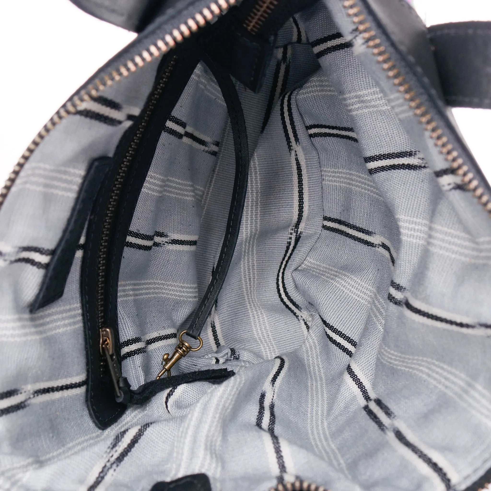 THE PERFECT BAG - POCKETLESS MINI - OOAK HUIPIL - BLACK - NO. 12479