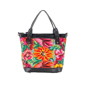 THE PERFECT BAG - POCKETLESS MINI - OOAK HUIPIL - BLACK - NO. 12479