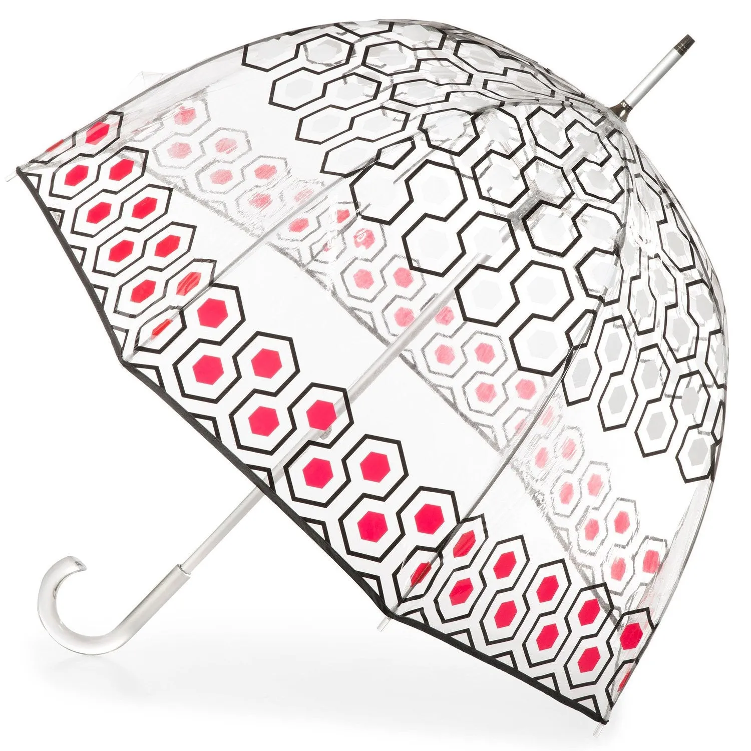 Totes Clear Bubble Umbrella  - Geo Boxes