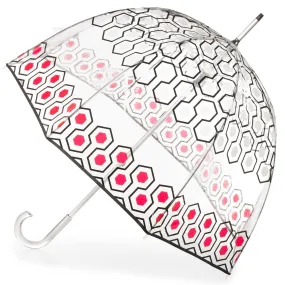 Totes Clear Bubble Umbrella  - Geo Boxes