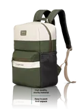 Uppercase Vegan Leather 14" Laptop Backpack Water Repellent College Bag 17L