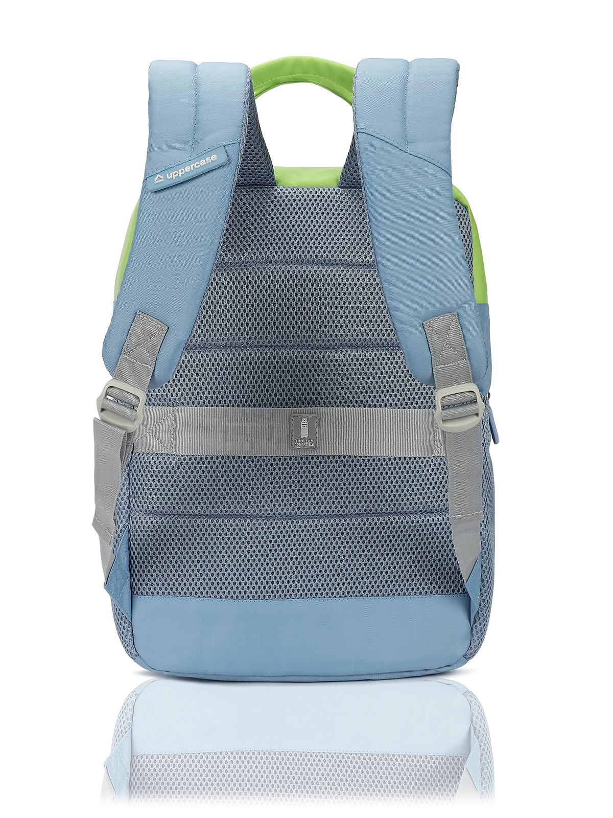 Uppercase Vegan Leather 14" Laptop Backpack Water Repellent College Bag 17L