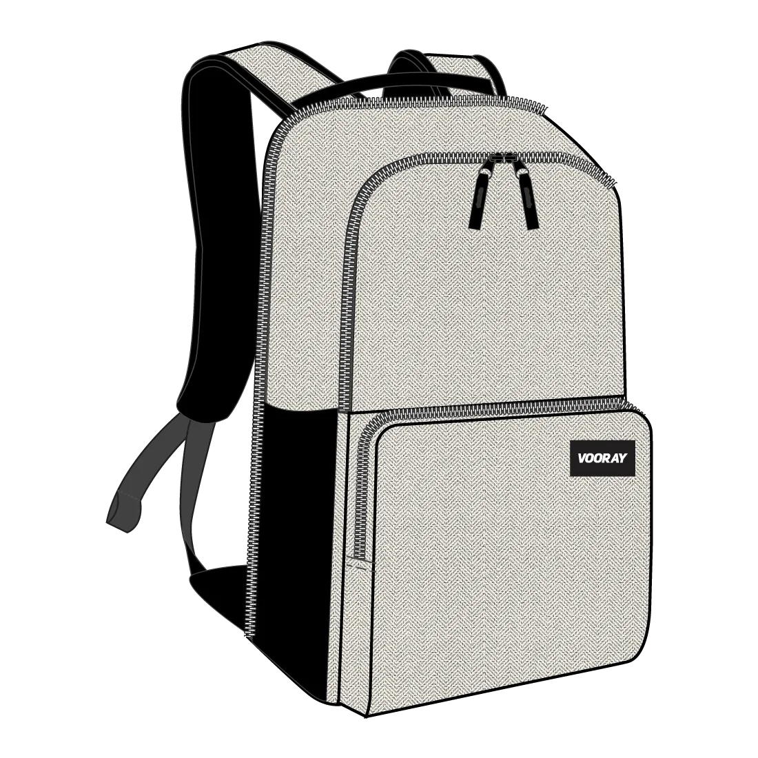 VOORAY 2nd Ave Backpack - Herringbone