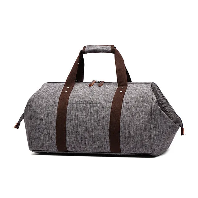 Waterproof Large Capacity Business Travel Duffle Bags - Black,Brown,Gray,ArmyGreen,Dark blue