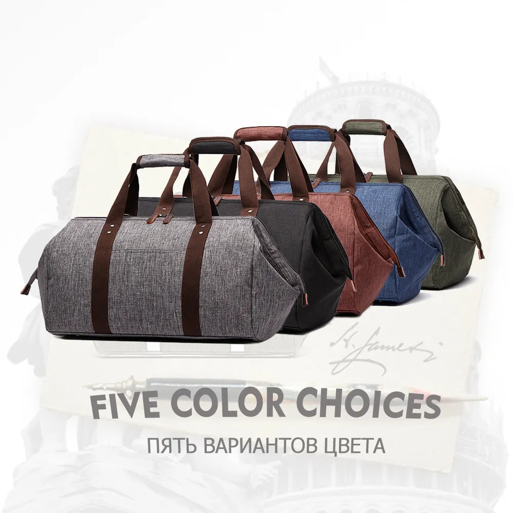 Waterproof Large Capacity Business Travel Duffle Bags - Black,Brown,Gray,ArmyGreen,Dark blue