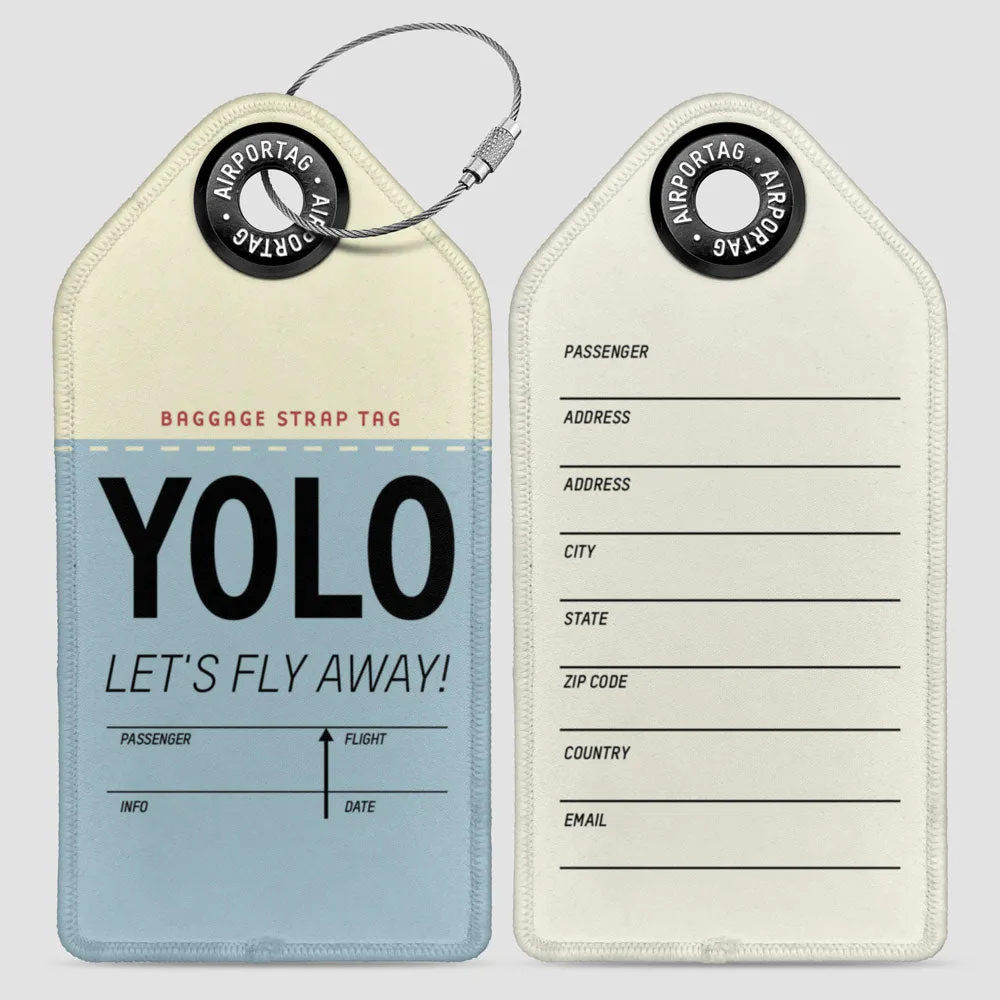 YOLO Funny Abbreviation - Luggage Tag